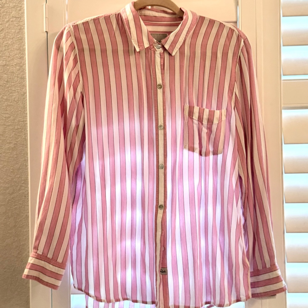 Rails Wren Stripe Button-Up Shirt - image 5